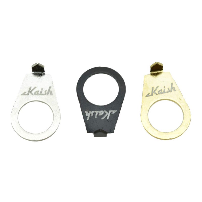 KAISH Set of 4 LP Guitar Knobs Pointer Plate 3/8" Knob Position Indicator for USA LP Les Paul or CTS Pots Nickel - Image 4